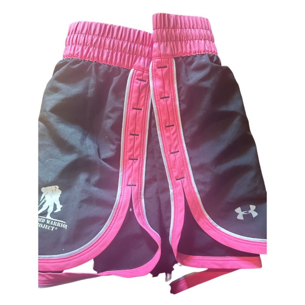 Under Armour wounded warrior ladies AS black pink athletic short - Picture 6 of 7
